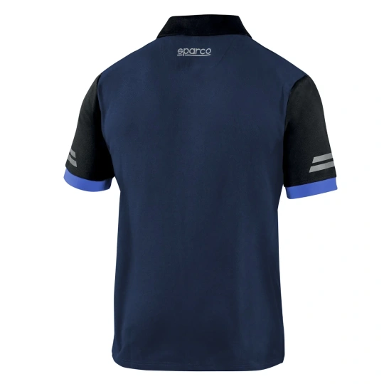 Koszulka polo męska TECH Sparco granatowa