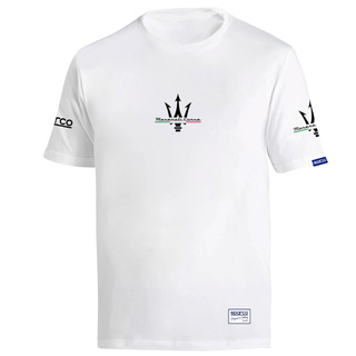 Koszulka t-shirt Maserati Corse Sparco biała