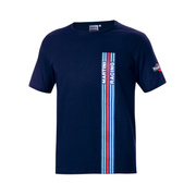 Koszulka t-shirt Stripes Martini Racing Sparco granatowa