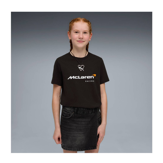 Koszulka t-shirt dziecięca czarna Large Logo McLaren F1 2026