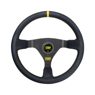 Kierownica OMP WRC żółta skóra