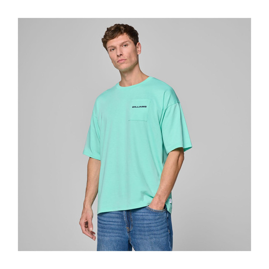 Koszulka t-shirt męska Oversized zielona Williams Racing 2025