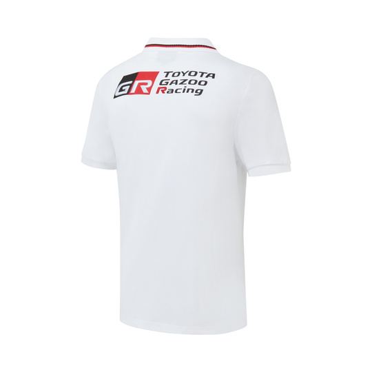 Koszulka polo GR Badge Toyota Gazoo Racing 2026 biała
