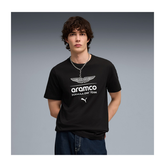 Koszulka t-shirt Large Logo Aston Martin F1 2026 czarna