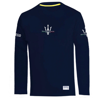 Koszulka Longsleeve Maserati Corse Sparco granatowa