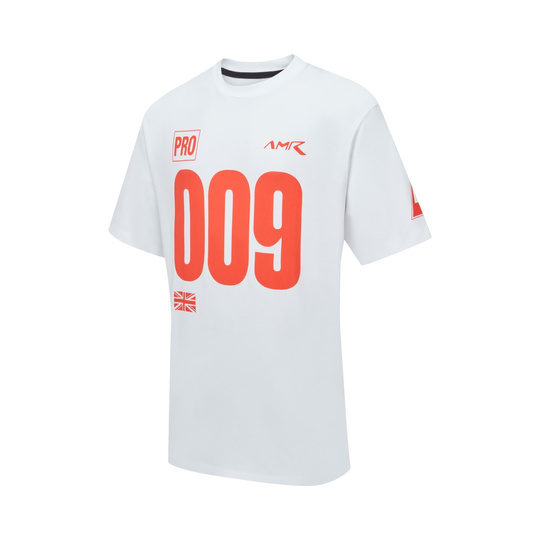 Koszulka t-shirt Limited Edition 009 Graphic Aston Martin Racing 2026 biało-czerwona