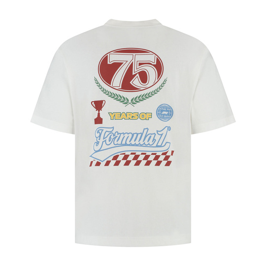 Koszulka T-shirt męska Legacy Graphic biała Formula 1 2025