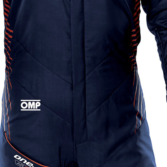 Kombinezon OMP ONE-S AIR granatowy/pomarańczowy (FIA)