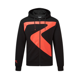Bluza z kapturem rozpinana AMR Graphic Aston Martin Racing 2026 czarna