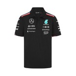 Koszulka polo męska Team Black Mercedes AMG F1 2024