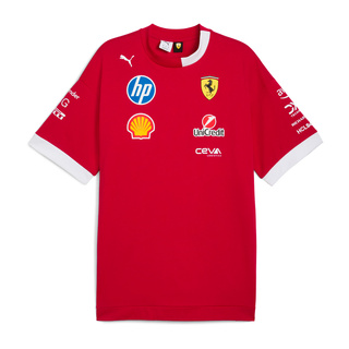T-shirt męski czerwony Drivers Oversized Team Scuderia Ferrari F1 2025
