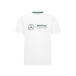 Koszulka t-shirt męska Logo White Mercedes AMG F1 2023
