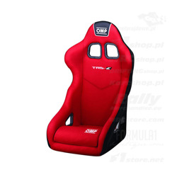 Fotel OMP TRS MY14 czerwony (homologacja FIA)